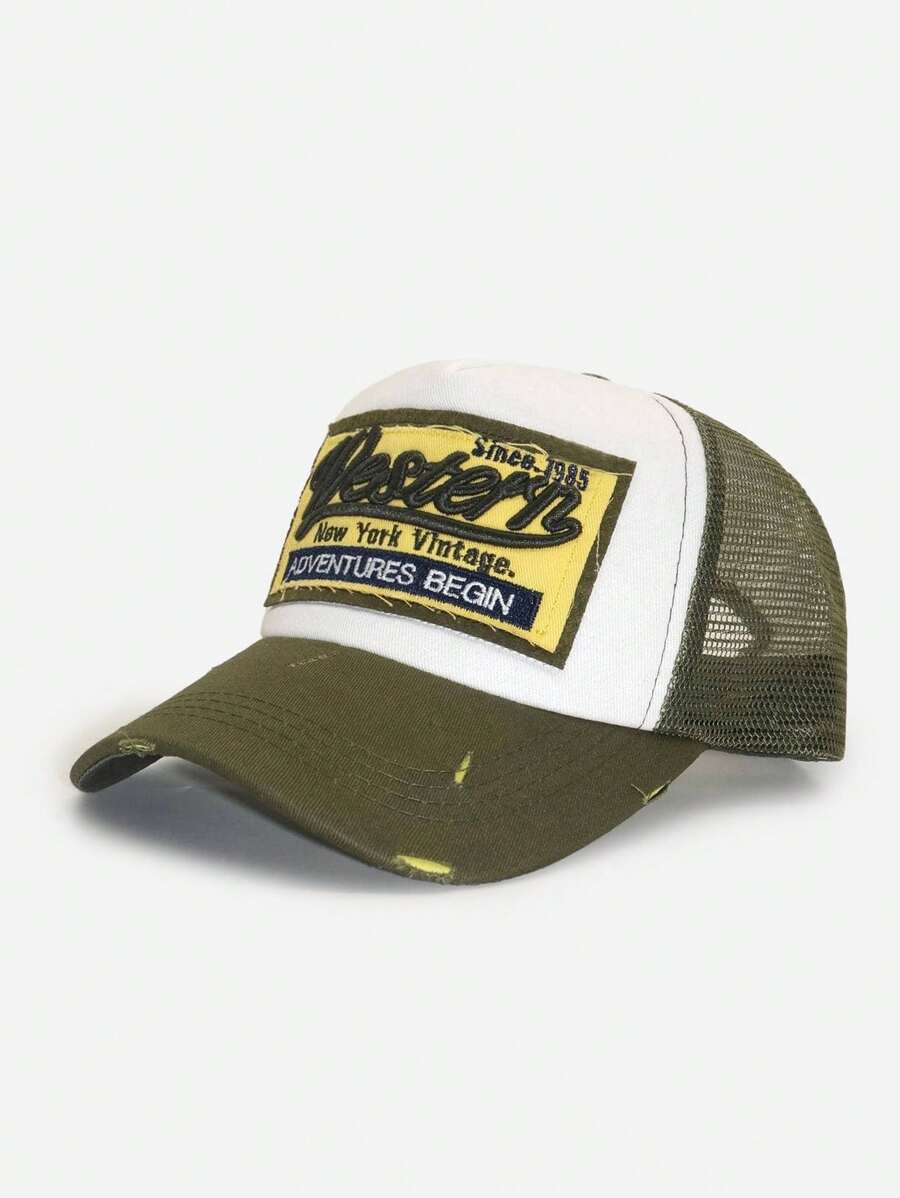 Embroidery Alphabet Designs - Cappellino da baseball traspirante unisex da