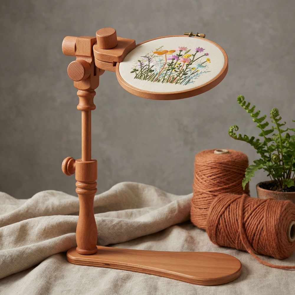 Embroidery Hoop Stand - Supporto Professionale Portatile per Telai da