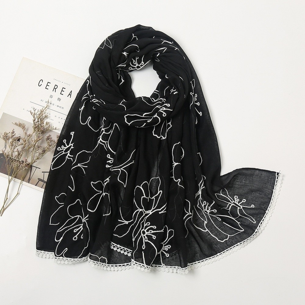 Embroidery Shawl - Sciarpa Hijab Versatile ed Elegante con