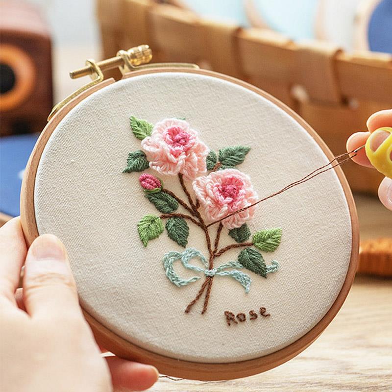 Embroidery Hoop Stand - Cerchi da ricamo in legno di