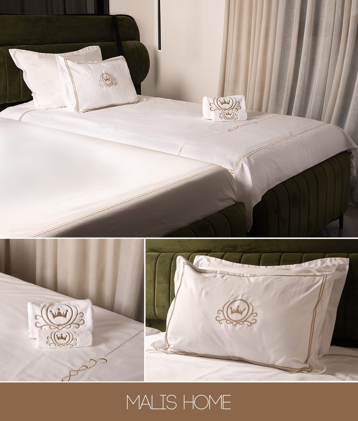 Embroidery Towel - Set di Biancheria da Letto Mail's