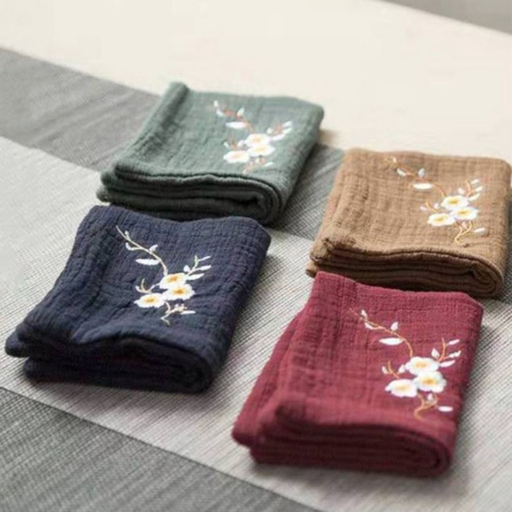 Embroidery Towel - Pratico panno da tè in cotone,