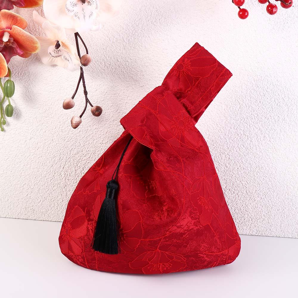 Embroidery Red - Accessori Cheongsam Borsa da polso con