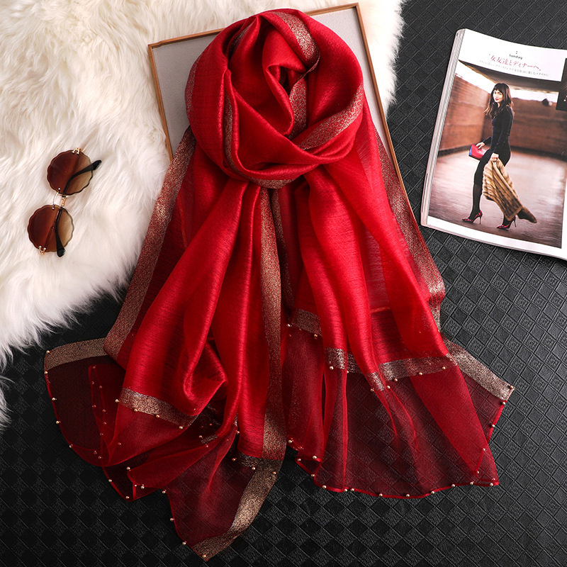 Embroidery Shawl - 2024 Sciarpa scialle di seta 100%