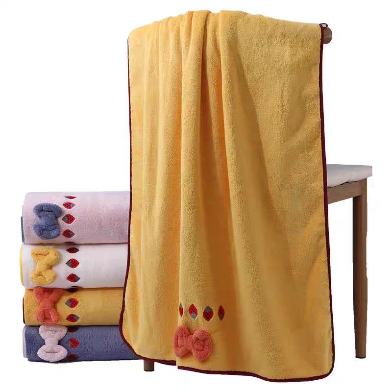 Embroidery Towel - Nuovo asciugamano da bagno in pile