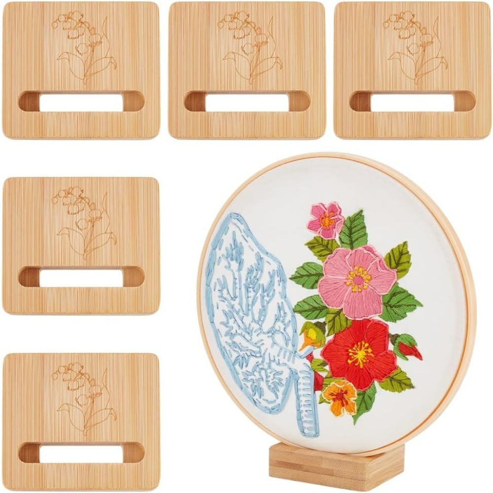 Embroidery Hoop Stand - 6 pezzi telaio da ricamo espositore