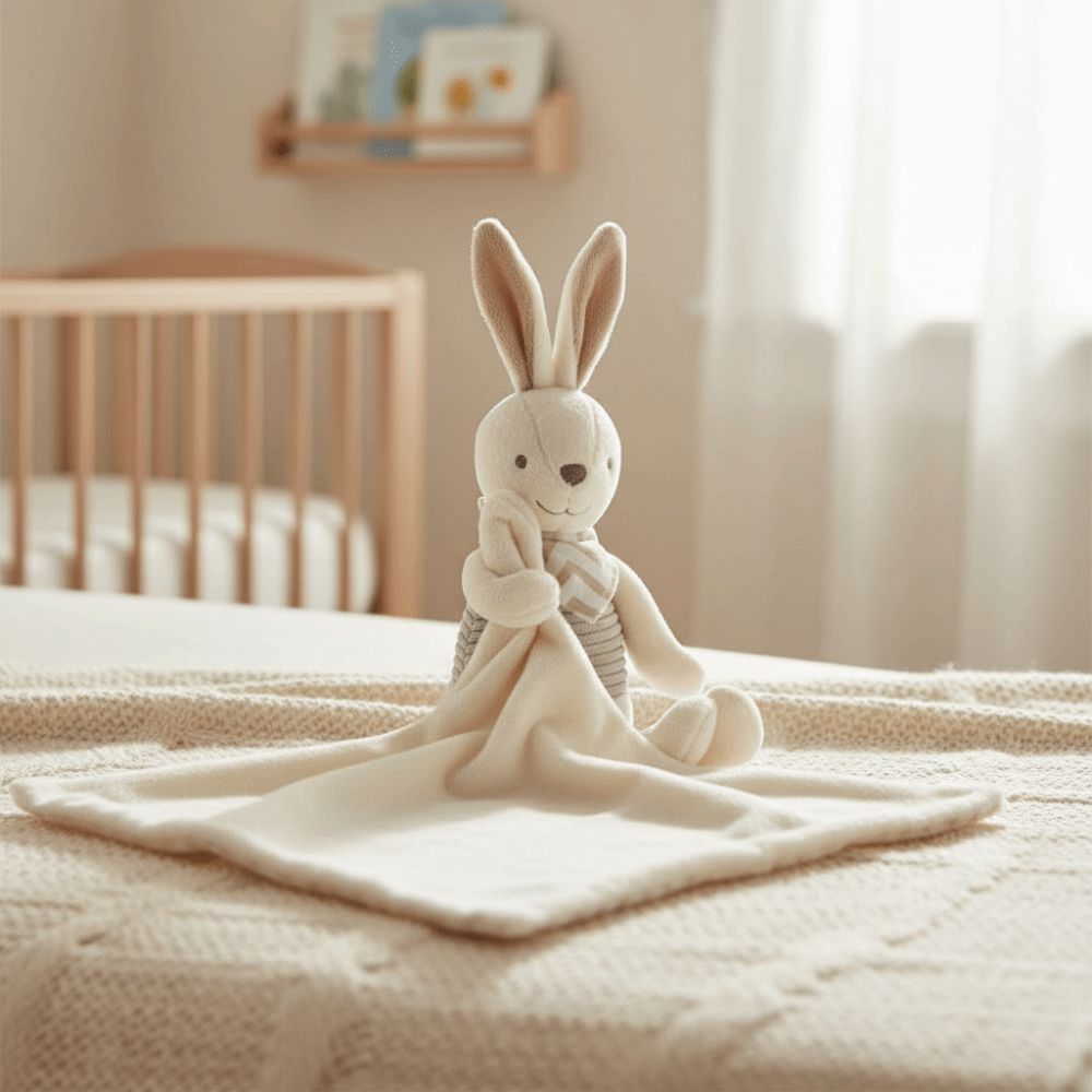 Embroidery Towel - Copertina Quadrata per Neonati a Forma