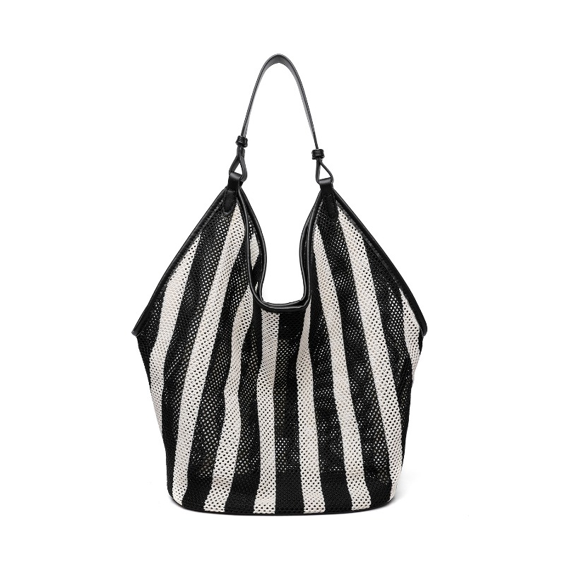 Borsa tote a righe in tessuto  - Embroidery Kit Pouch recensione e prezzo