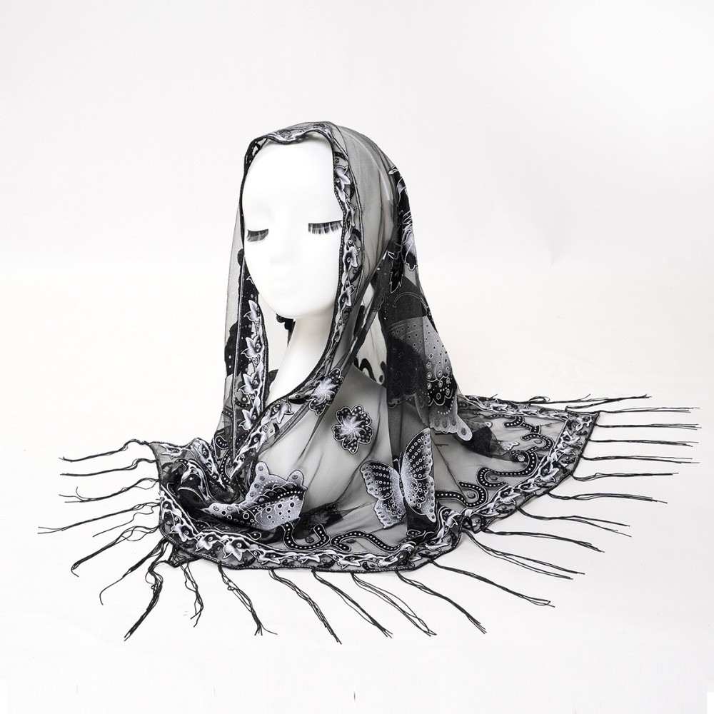 Sciarpa di Lusso in Pizzo Flor - Embroidery Shawl recensione e prezzo