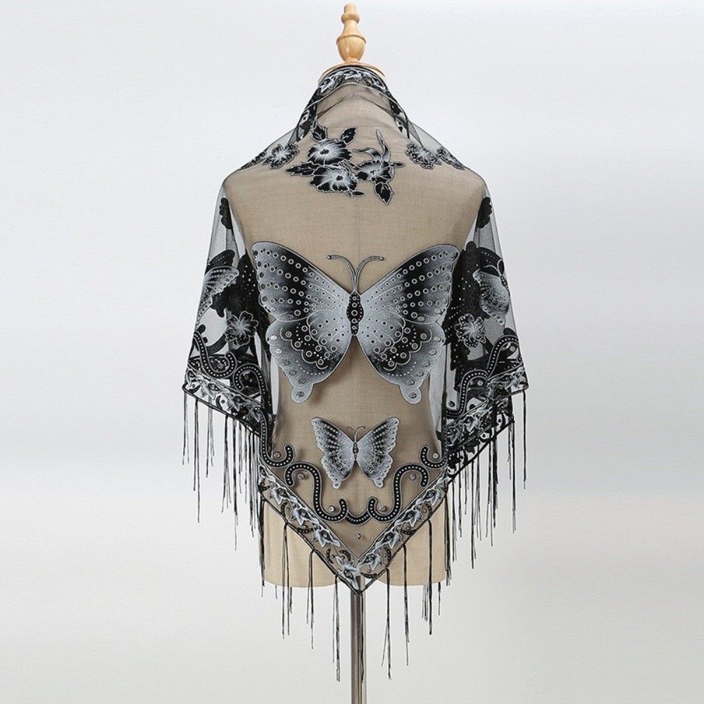 Sciarpa di Lusso in Pizzo Flor - Embroidery Shawl recensione e prezzo