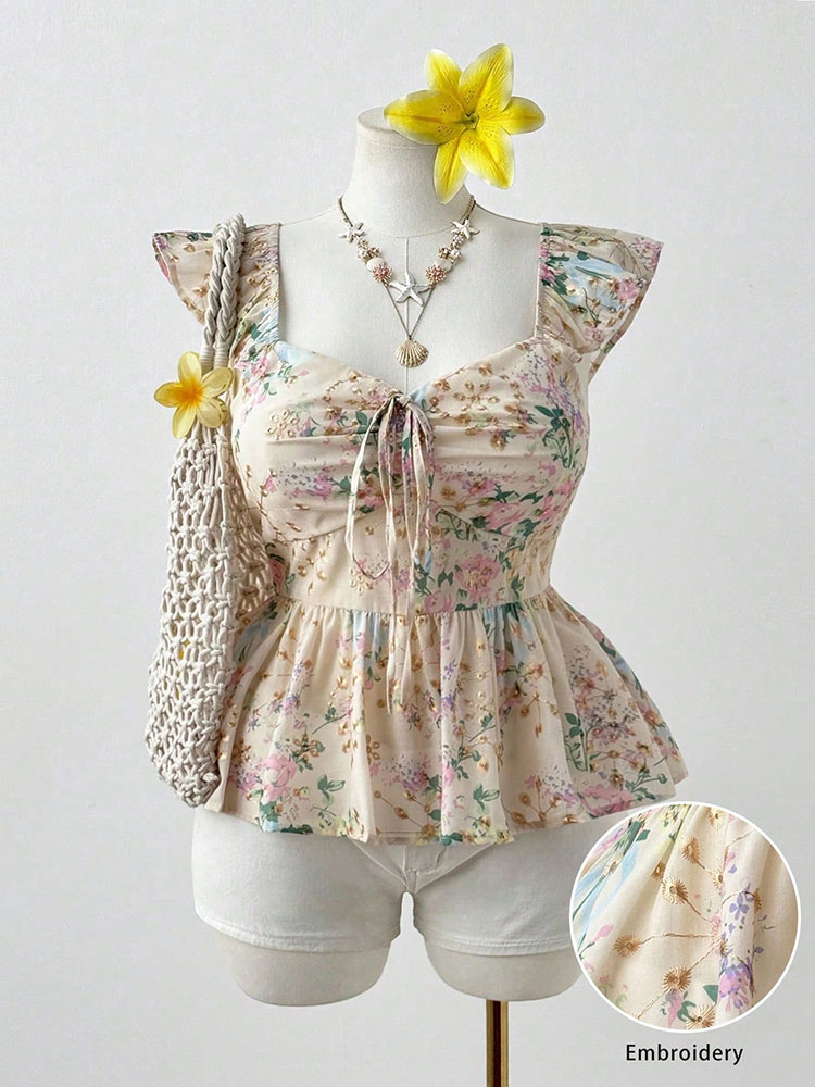 Nuovo Top Corto Ricamato Flore - Embroidery Vest recensione e prezzo
