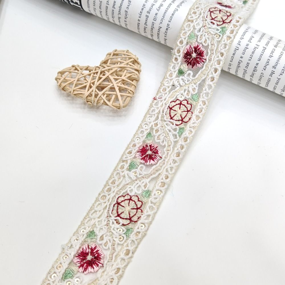 10 Iarde di Nastro in Pizzo La - Embroidery Design Patterns Flowers recensione e prezzo