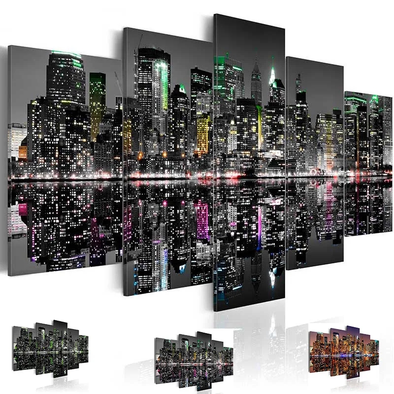 Paesaggio notturno di città Pi - Embroidery York recensione e prezzo
