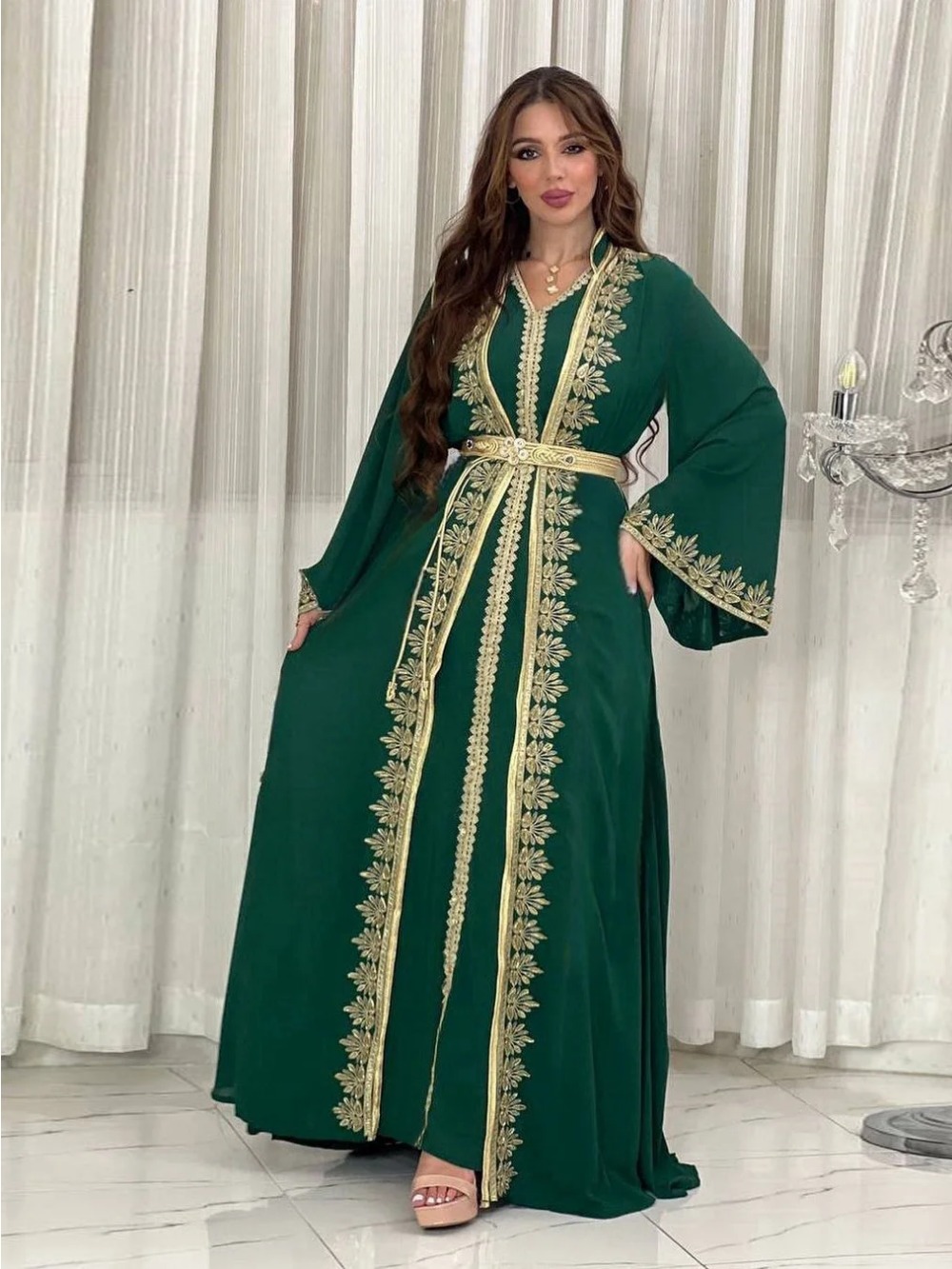Eid Donne Musulmane Abiti Da F - Embroidery Arabic recensione e prezzo