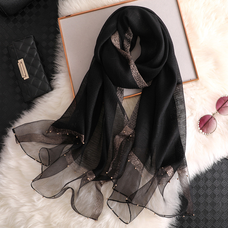 2024 Sciarpa scialle di seta 1 - Embroidery Shawl recensione e prezzo