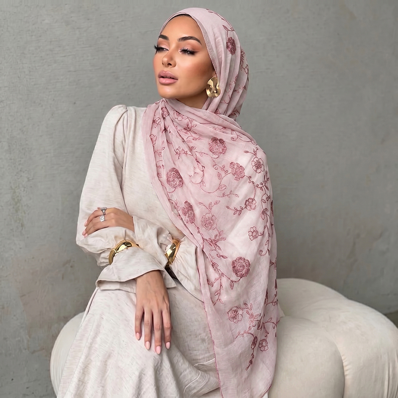 Hijab Musulmano con Ricamo Flo - Embroidery Shawl recensione e prezzo