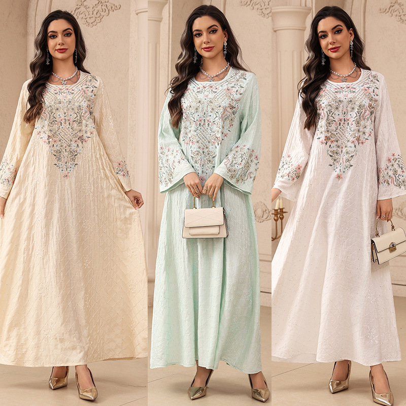 Abito da Donna per Eid, Abaya  - Embroidery Arabic recensione e prezzo