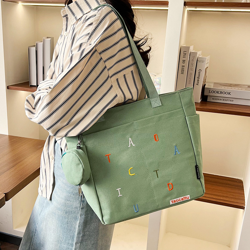 Borsa tote in tela versatile c - Embroidery Alphabet Designs recensione e prezzo