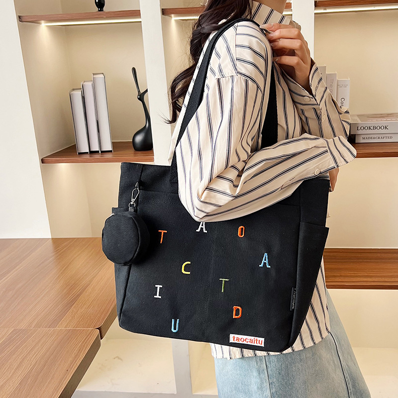 Borsa tote in tela versatile c - Embroidery Alphabet Designs recensione e prezzo