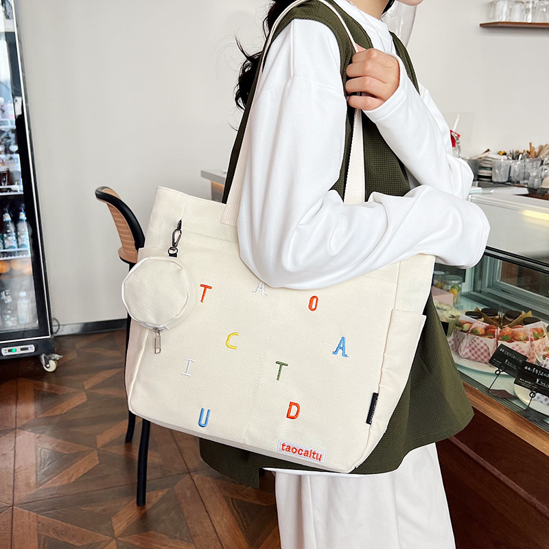 Borsa tote in tela versatile c - Embroidery Alphabet Designs recensione e prezzo